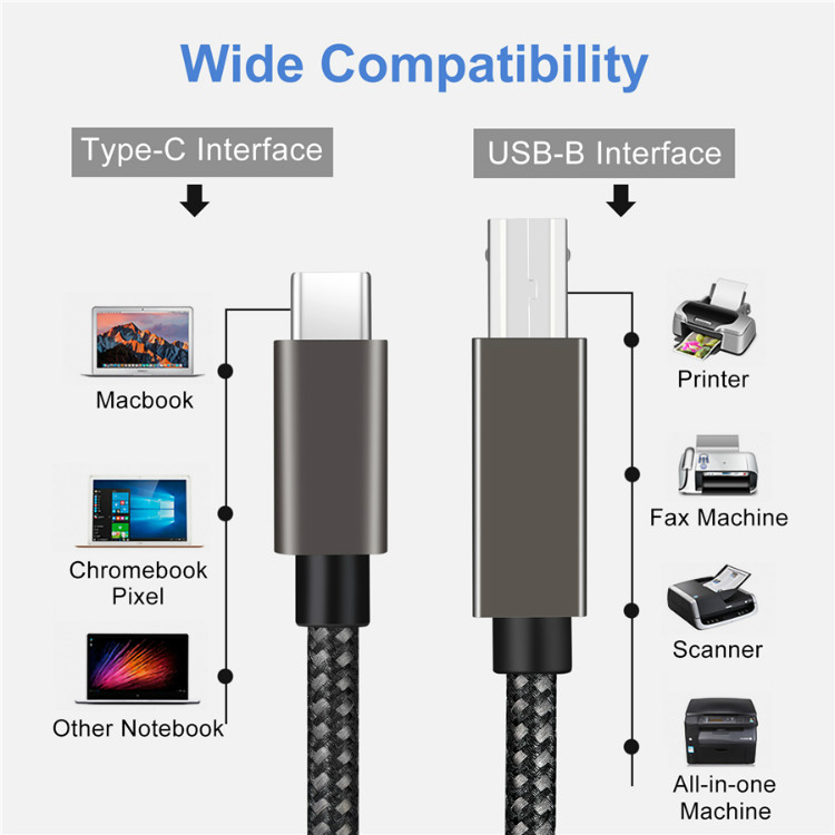 USB-C Printer Cable